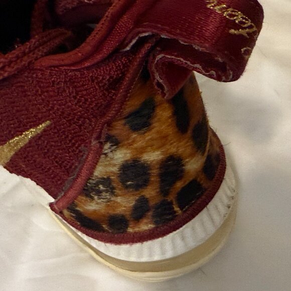 Nike Lebron James XVI 16 King Maroon Sneakers Mens 6.5 - Picture 7 of 7